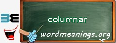 WordMeaning blackboard for columnar